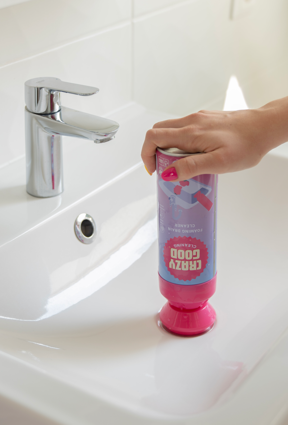 CRAZY GOOD Foaming Drain Cleaner and Freshener, Lemon Fresh (450 ml)