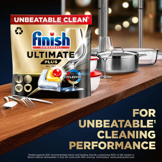 Finish Ultimate Plus All In 1 Dishwasher Tablets (85 Pack)
