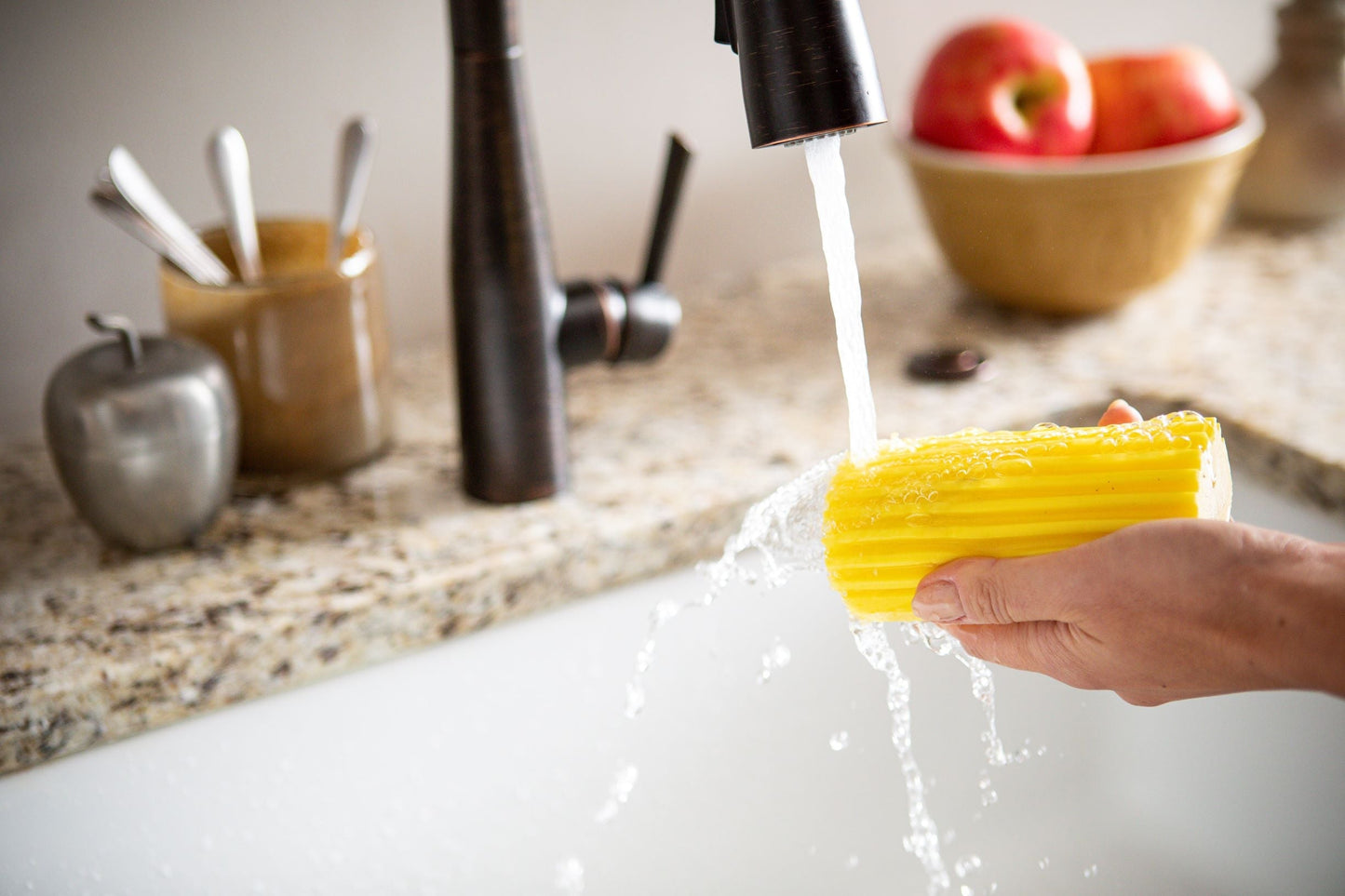 Damp Duster dusting sponge, yellow (1 pc)