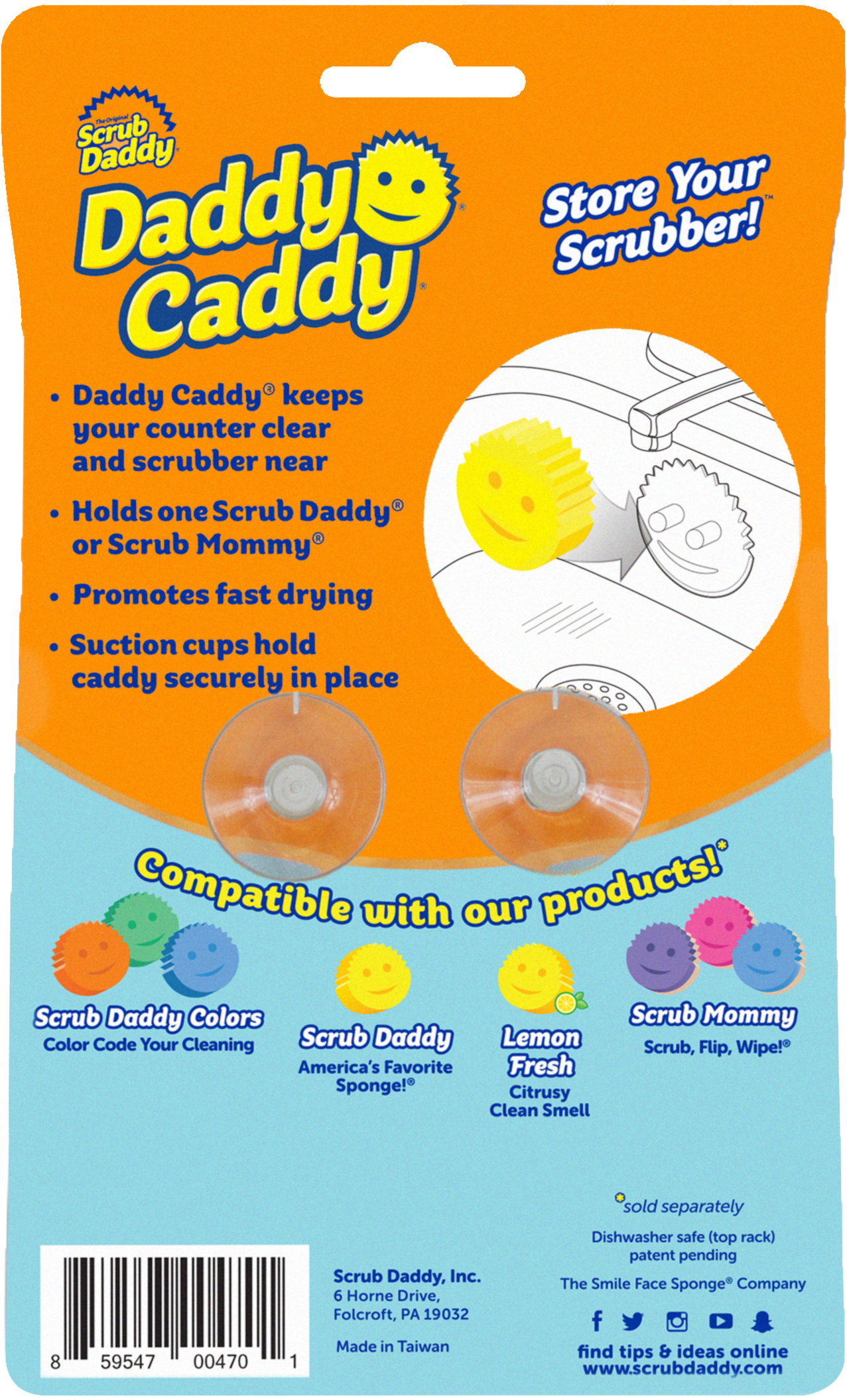 Daddy Caddy® sponge holder